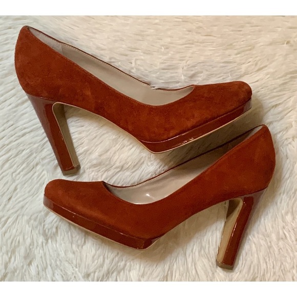 burnt orange pumps shoes